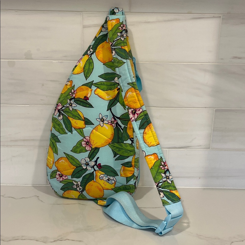 Vera Bradley Essential Slingback in Lemon Grove Sling Crossbody - Picture 7 of 12
